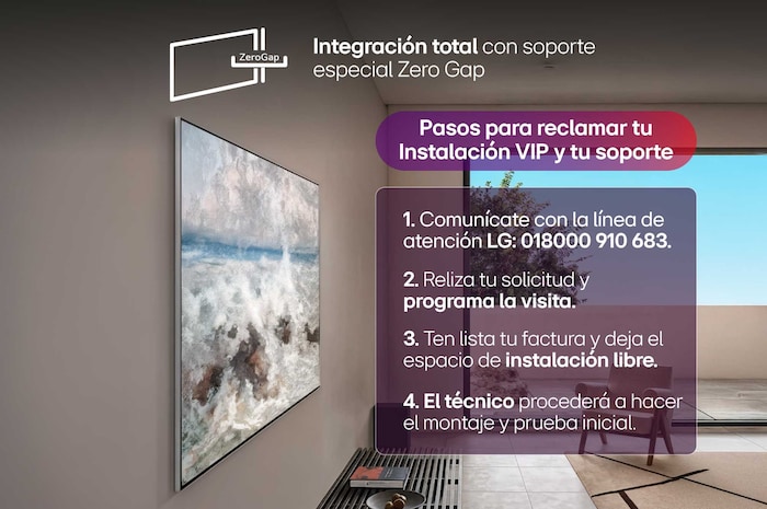 Integración total con soporte especial zero Gap